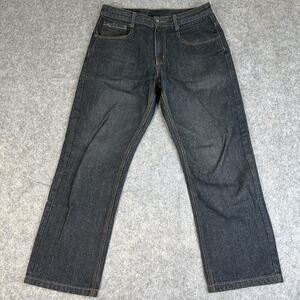 SouthPole Black Washed Baggy Denim Jeans Size 34X29 Hiphop Skater Y2K Grunge